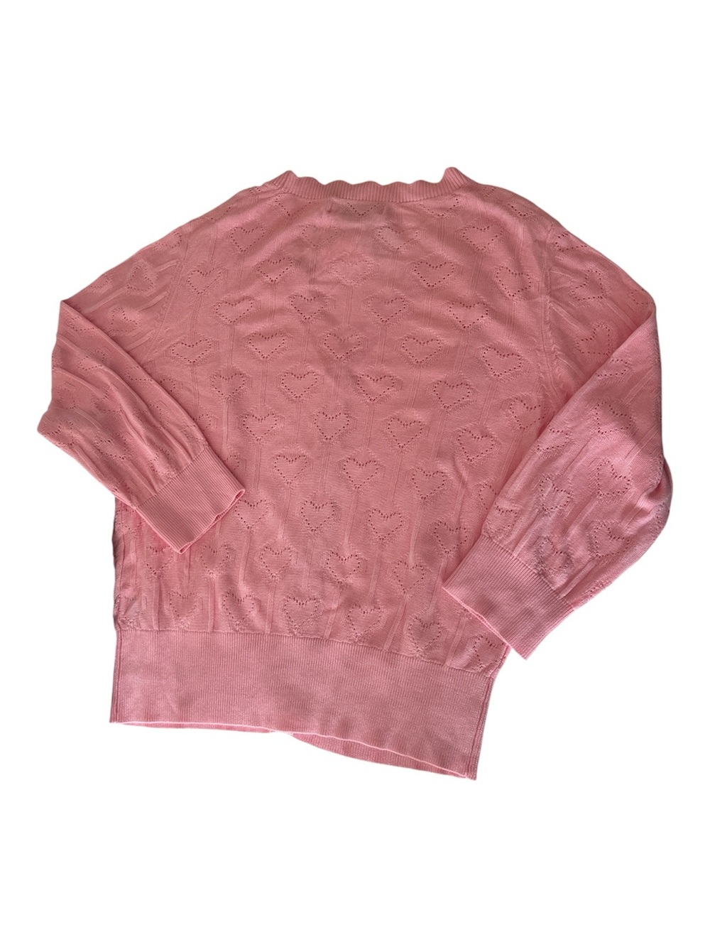 NWT Bella Poque Pink sweater Stylish (40–70) V-Neck Button - Picture 8 of 10